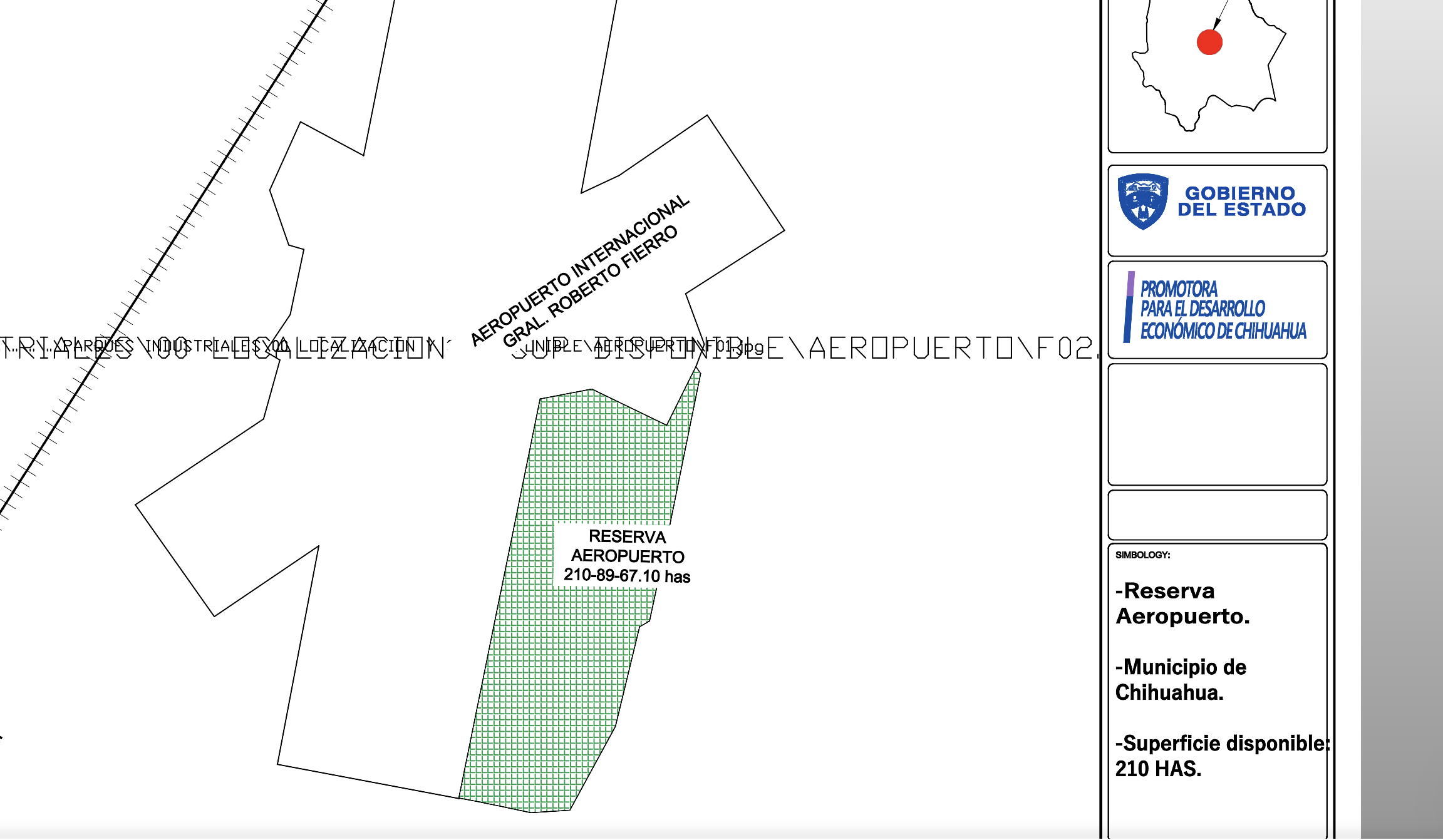 Mapa del lote — Reserva Aeropuerto Gral. Roberto Fierro